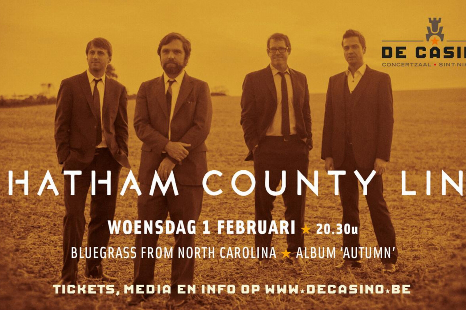 Chatham County Line komt naar De Casino