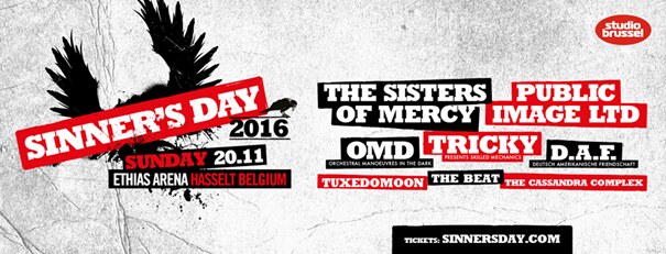 Tricky vervolledigt de indrukwekkende affiche van Sinner's Day