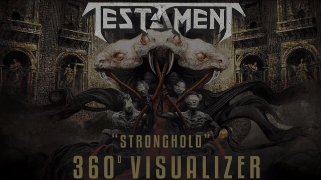 Testament release 360º visualiser for new song 'Stronghold'!