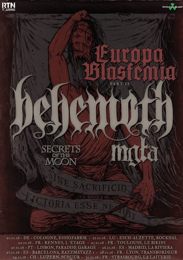 Behemoth kick off European tour soon!
