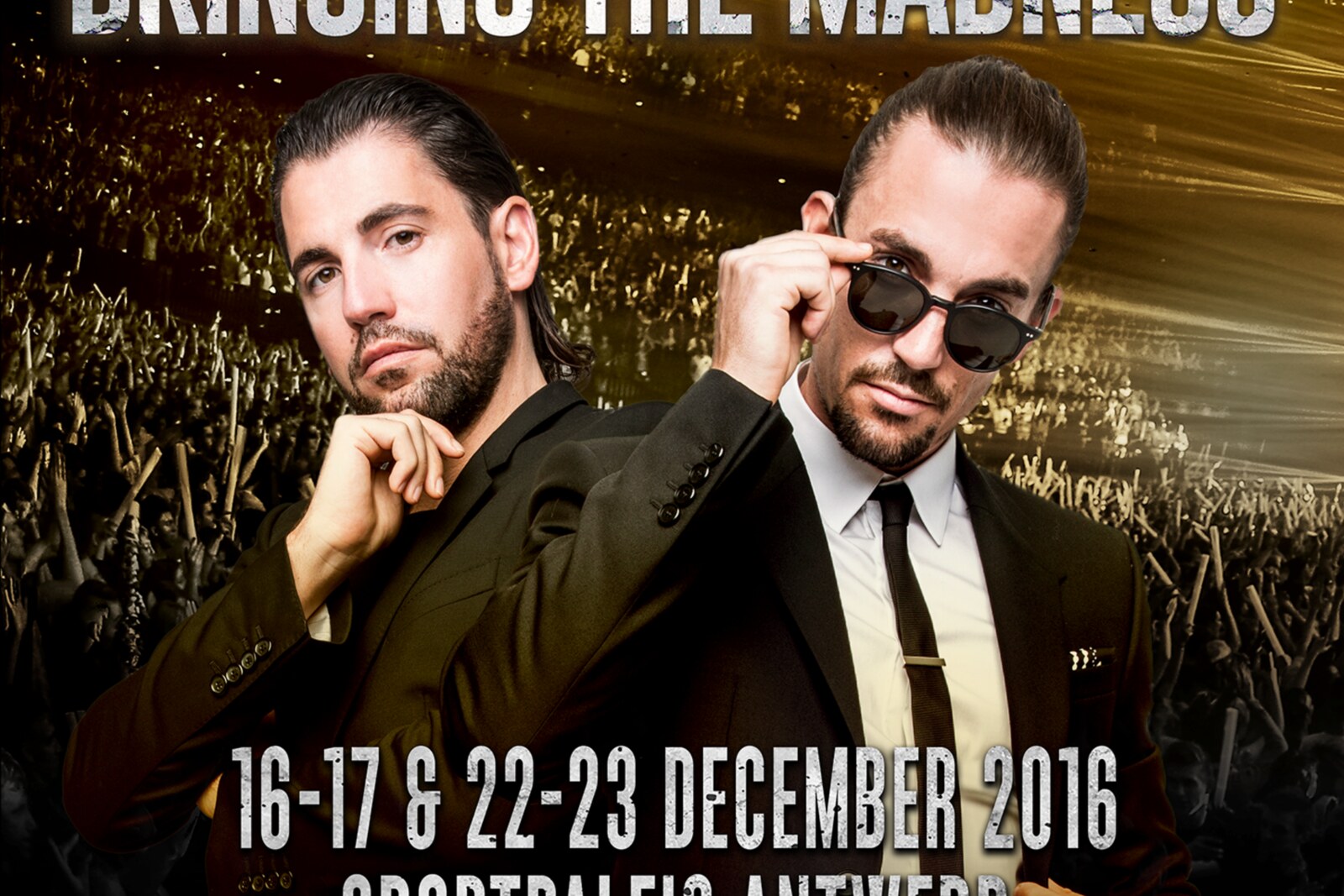 Oliver Heldens en Felix Jaehn op “Bringing The Madness” concerten van Dimitri Vegas & Like Mike