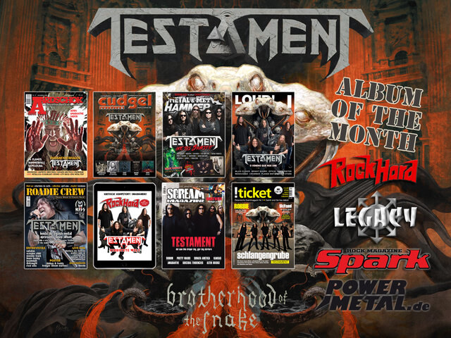 Testament »Brotherhood Of The Snake« out now, Tour kicks off today!