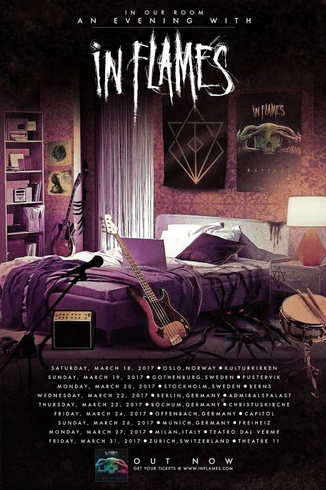 In Flames announce European tour & release "Battles"