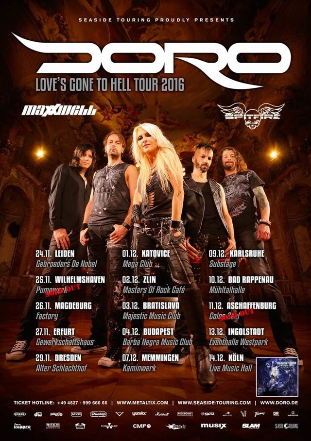 Doro kicks off "Love's Gone To Hell" European tour next week!