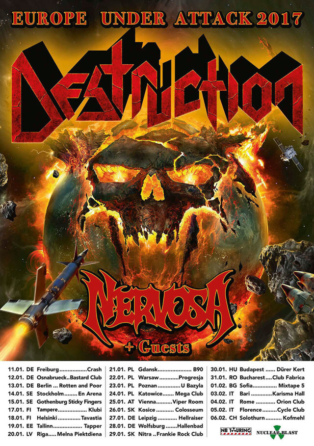 Destruction announce "Europe Under Attack 2017"!