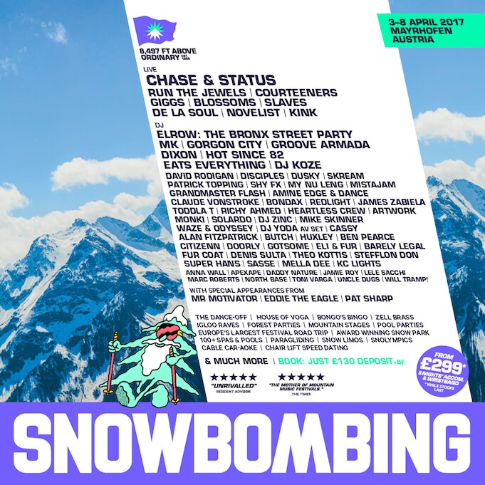 Snowbombing 2017 adds Run The Jewels, Novelist, Courtneers, Groove Armada, DJ Koze and more