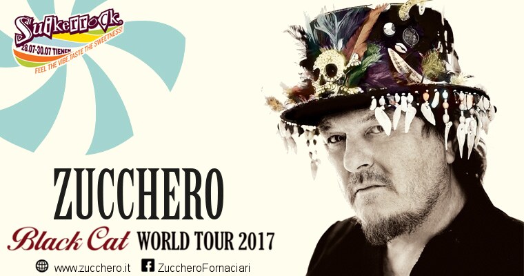 Zucchero komt naar Suikerrock 2017!