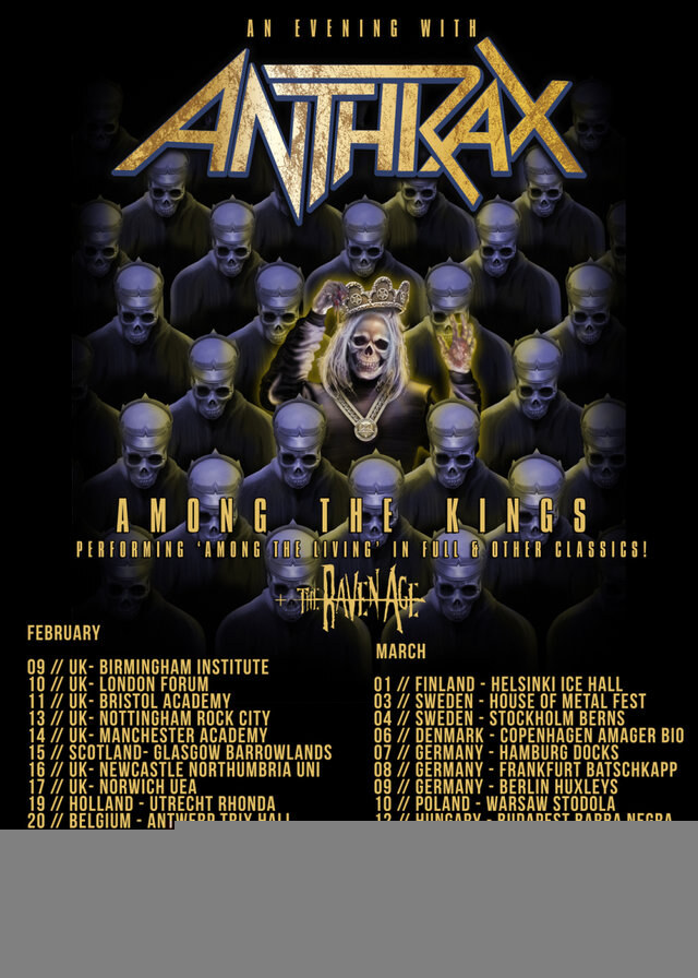 Anthrax - Charlie Benante invites fans to their EU 2017 tour!