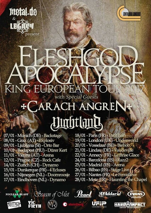 Fleshgod Apocalypse unveil trailer for upcoming European headline tour!
