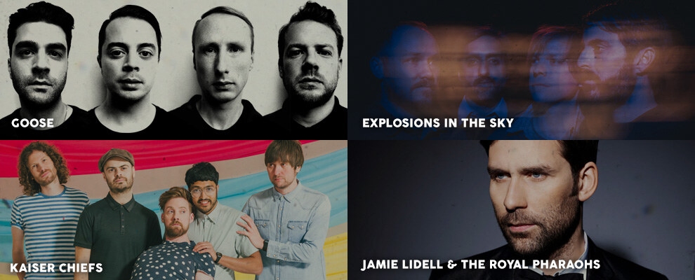 De eerste namen voor Cactusfestival '17: Goose, Explosions In The Sky, Kaiser Chiefs & Jamie Lidell