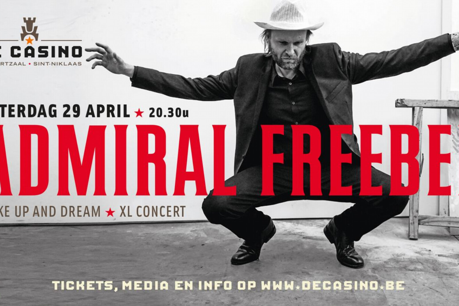 Admiral Freebee komt naar De Casino