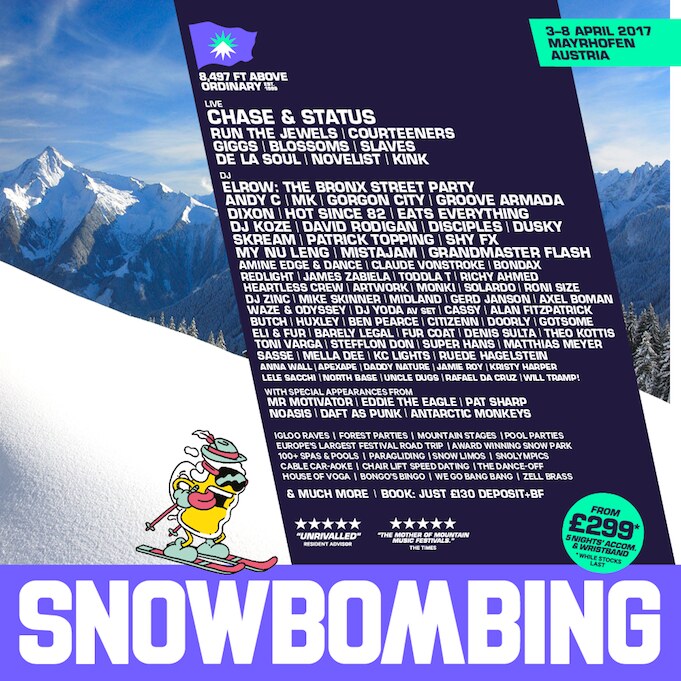 Snowbombing completes 2017 lineup and wins Best Small Festival at the European Festival Awards
