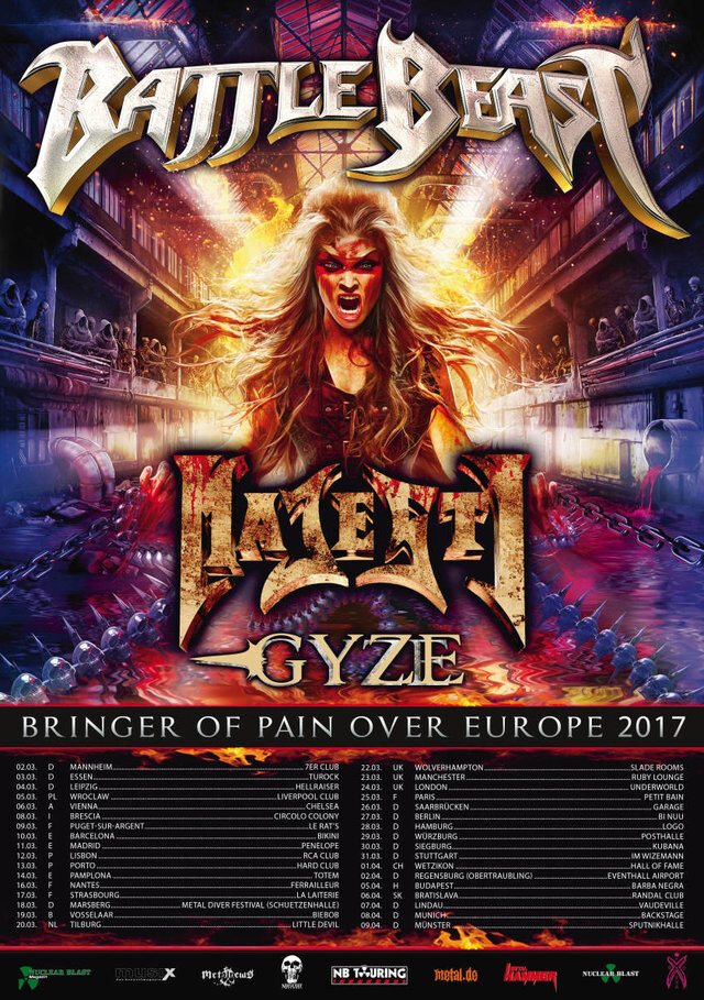 Battle Beast - second single 'Familiar Hell' + tour opening act!