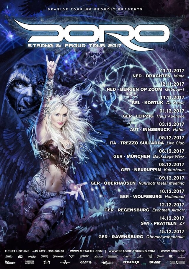 Doro announces 'Strong & Proud' tour dates for 2017!