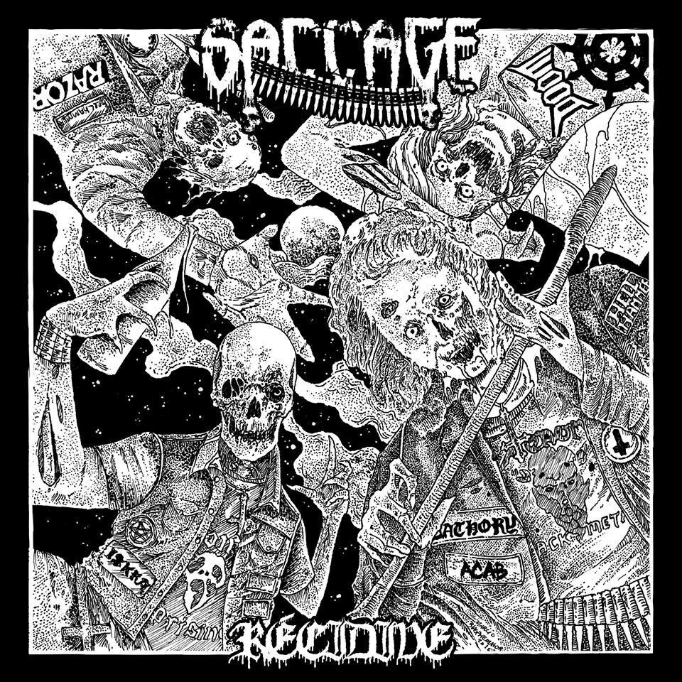 Saccage Releases new album cover for "Récidive"!