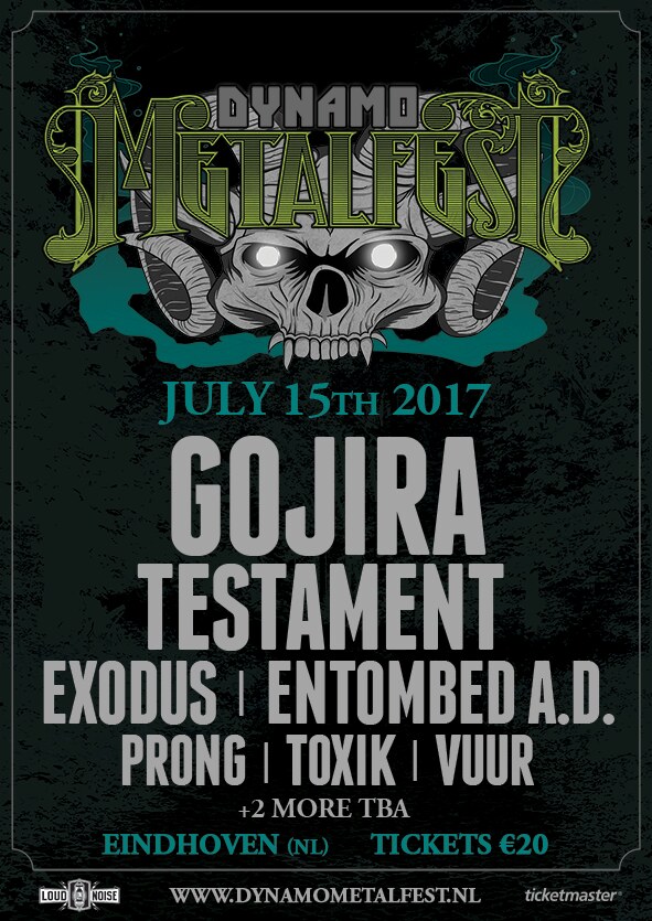 Gojira bevestigd voor Dynamo Metalfest 2017!