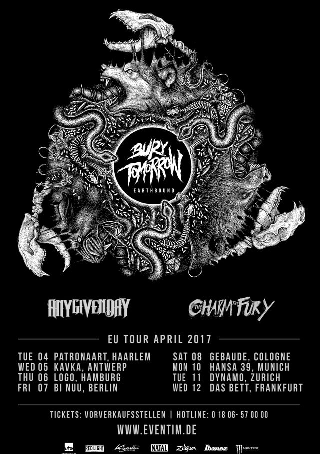 The Charm The Fury - will support Bury tomorrow on tour