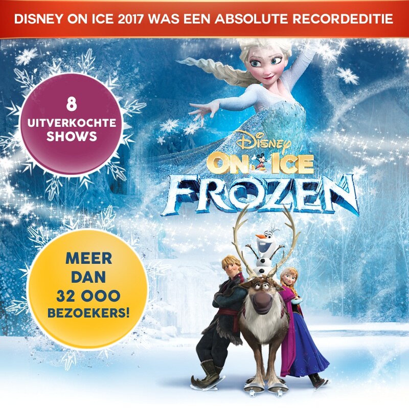 Disney On Ice keert na recordeditie terug naar de Lotto Arena in 2018 