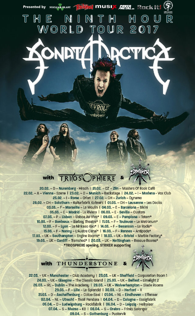 Sonata Arctica - European tour under way!