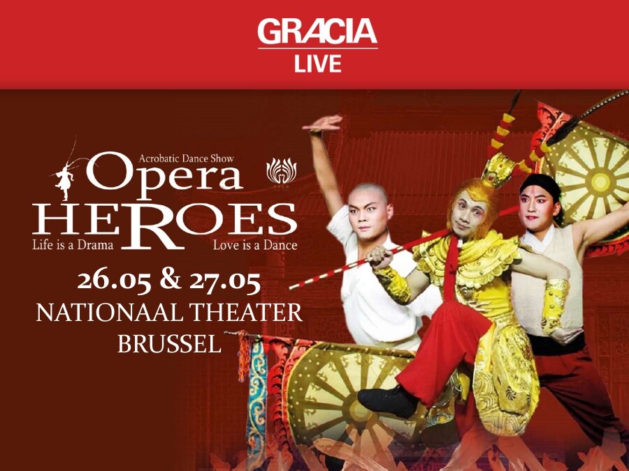Opera Heroes "Acrobatic Dance Show from China" op 26 en 27 mei in het Nationaal Theater in Brussel