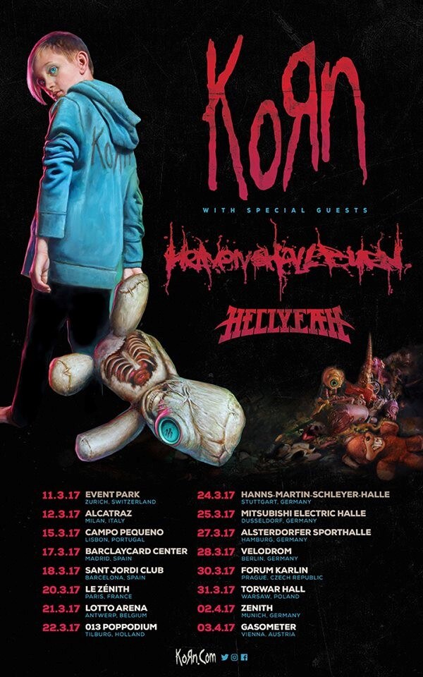 Hellyeah European Spring Tour Supporting Korn!
