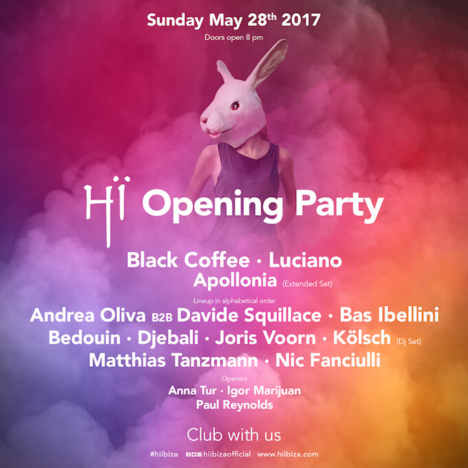 Hï Ibiza (Space) announces more acts for 2017 Opening Party
