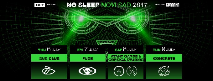 EXIT Festival reveal club partners for No Sleep Novi Sad Stage