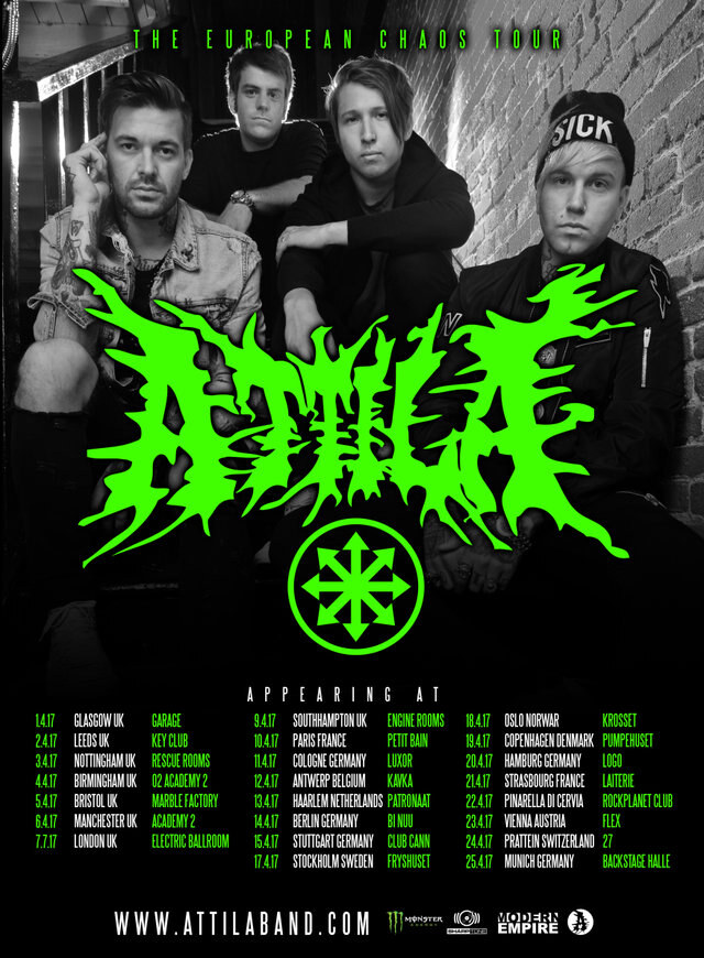 Attila - European »Chaos« tour kicks off!