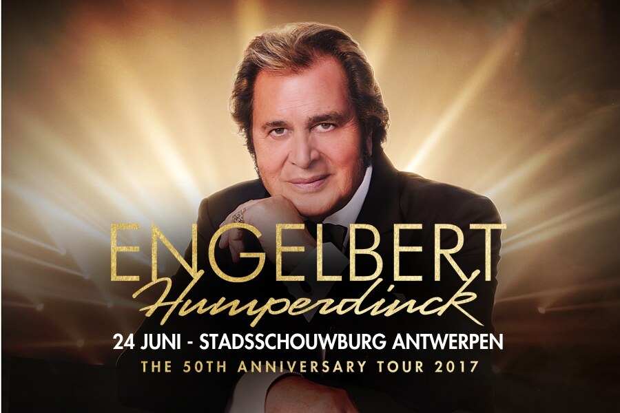 Engelbert Humperdinck op 24 juni in de Stadsschouwburg in Antwerpen