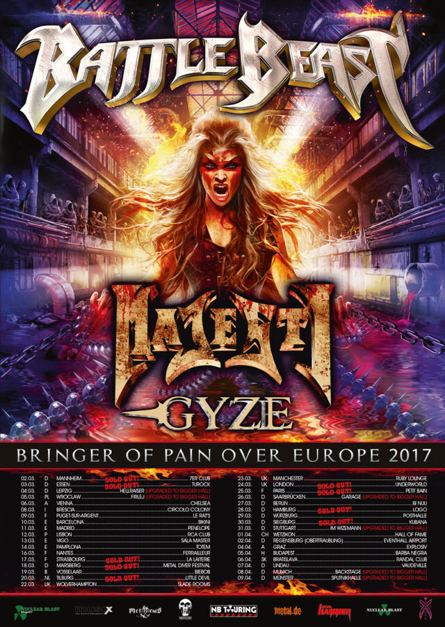 Battle Beast last week of the tour is running!