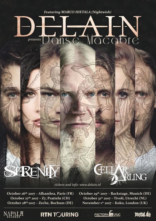 Cellar Darling announce tour with Delain!