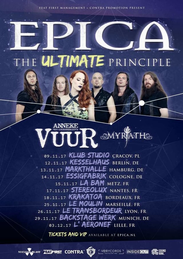 Epica announces »The Ultimate Principle Tour«!