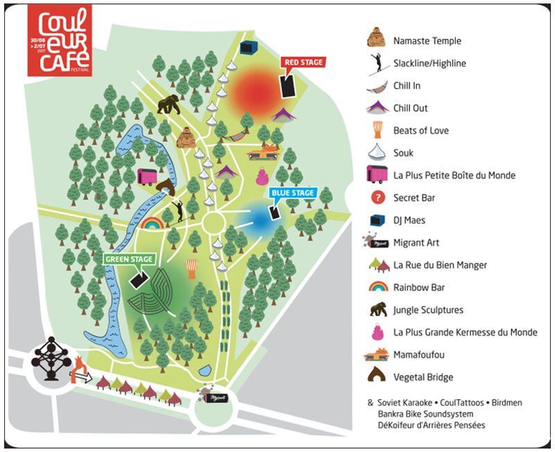 Couleur Café 2017 aan de voet van het Atomium: 360° verwondering