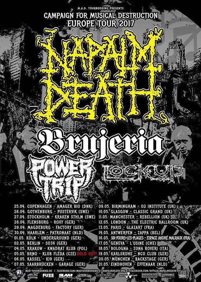 Brujeria kick off European tour with Napalm Death