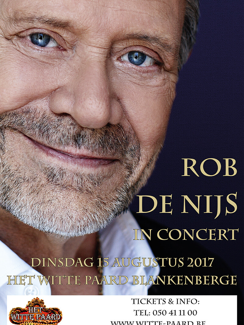Rob de Nijs in Het Witte Paard op 15 augustus