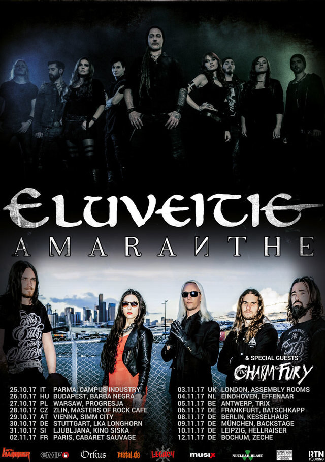 The Charm The Fury announce to support Eluveitie on tour