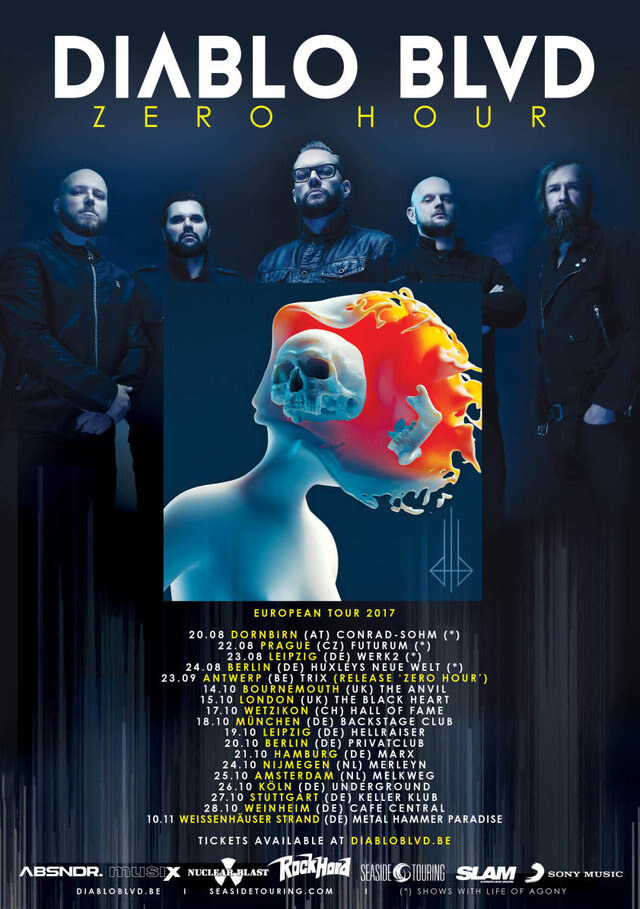 Diablo BLVD announce European »Zero Hour« tour 2017!