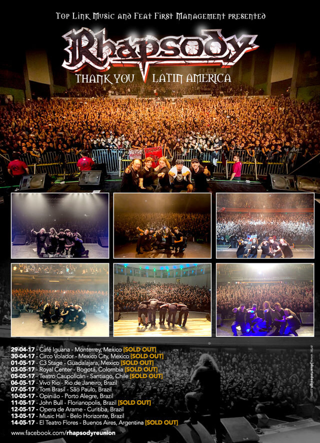 Rhapsody conclude a successful Latin American "20th Anniversary Farewell Tour"