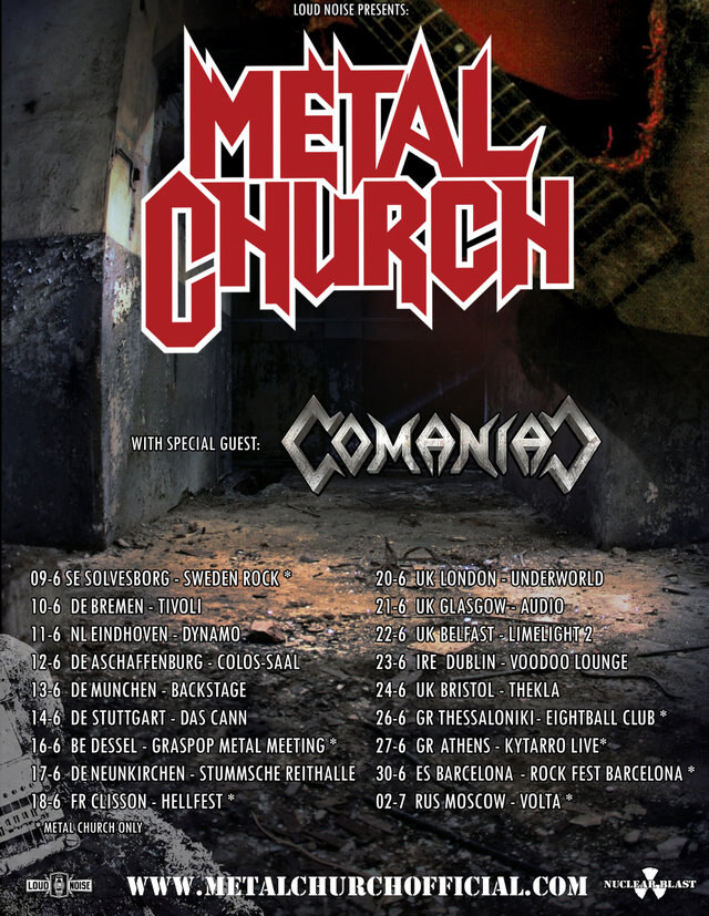 Metal Church release 'Reset' music video; kick off summer tour this week!