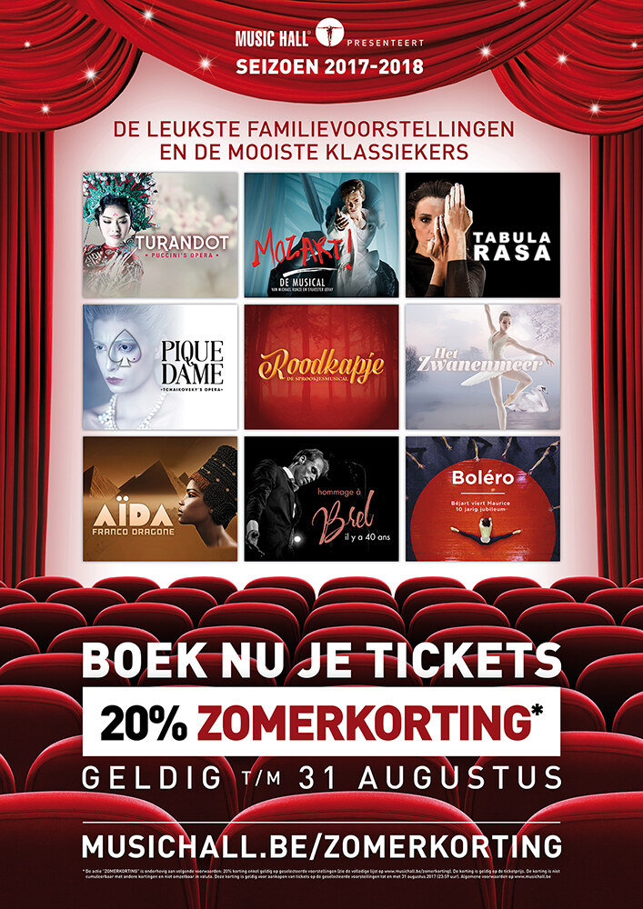 Music Hall pakt uit met mooie zomerkorting!