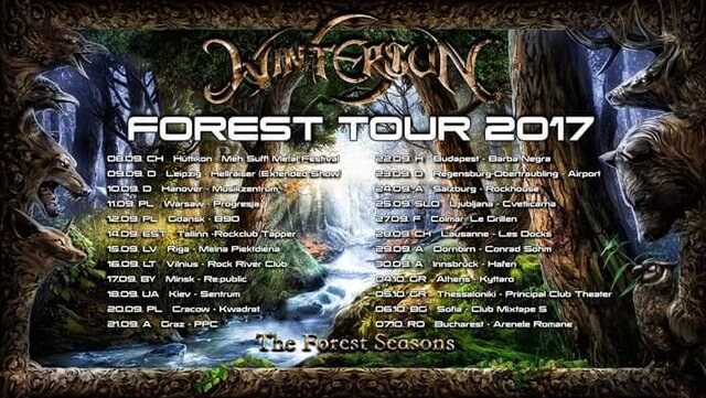 Wintersun announce European "Forest Tour 2017"!