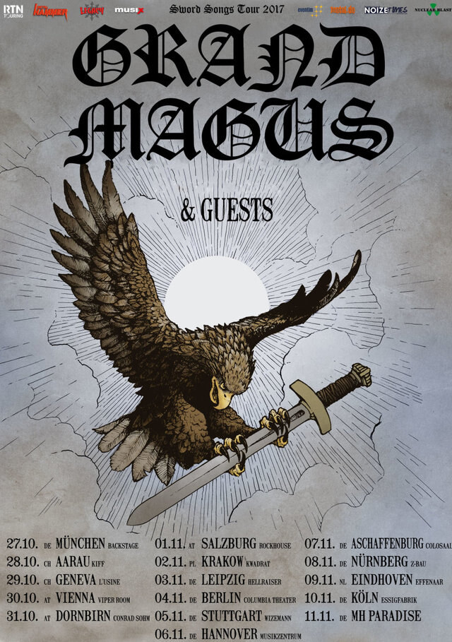 Grand Magus announce European headline tour for October/November 2017