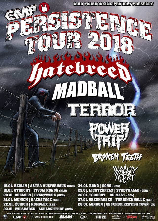 Hatebreed & Madball to take part in 2018's EMP Persistence Tour!