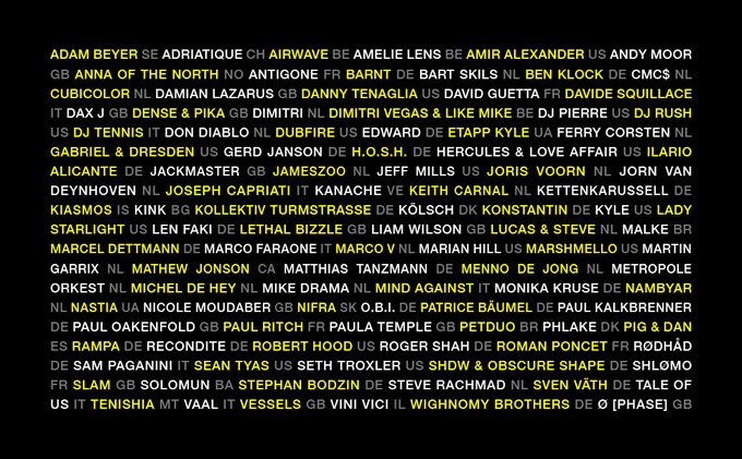 Amsterdam Dance Event Announce First Wave of Artists