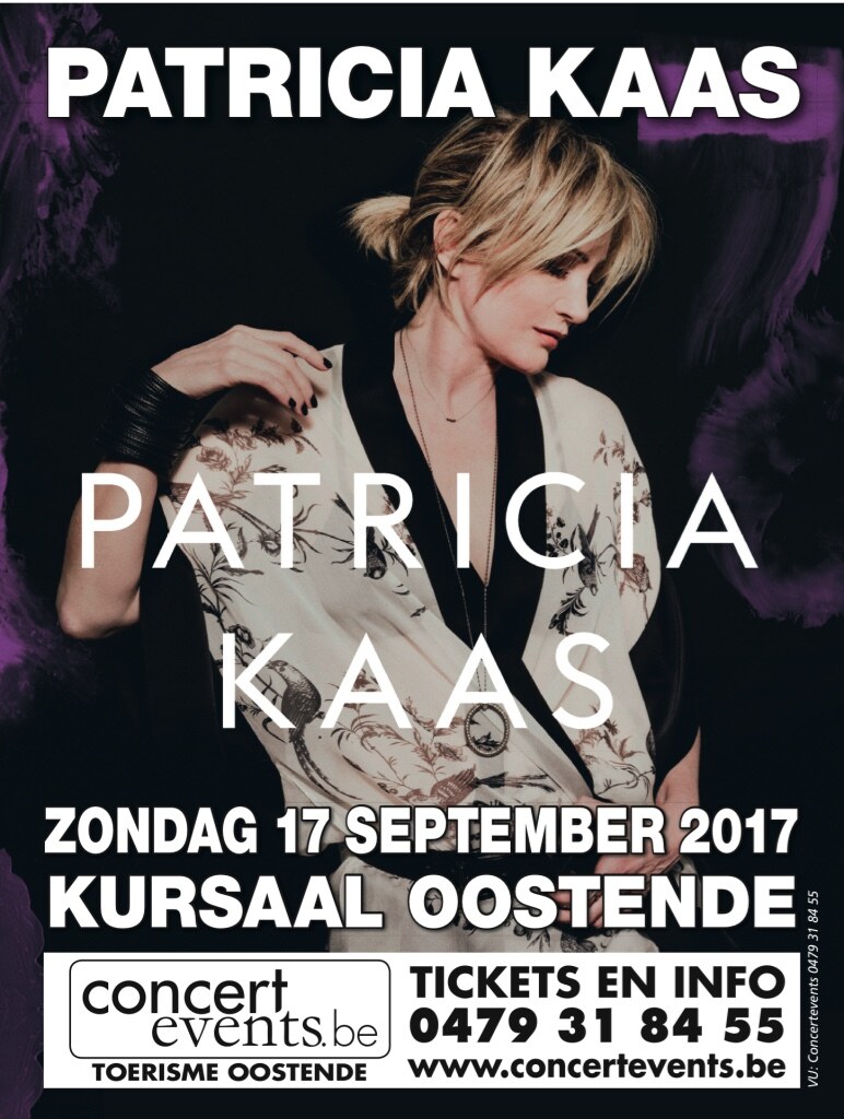 ‘Mademoiselle chante’ Patricia Kaas concerteert op 17 september in het Kursaal van Oostende