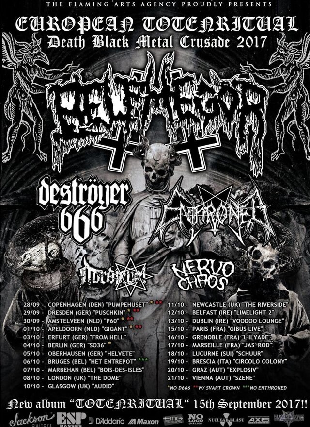 Belphegor reveal remaining dates for the "Totenritual" crusade 2017