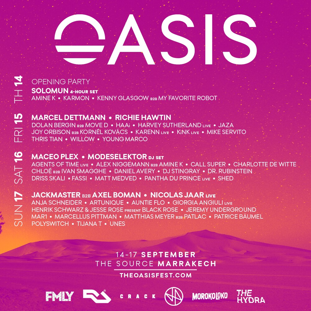Morocco's Oasis Festival reveals final wave of acts for 2017