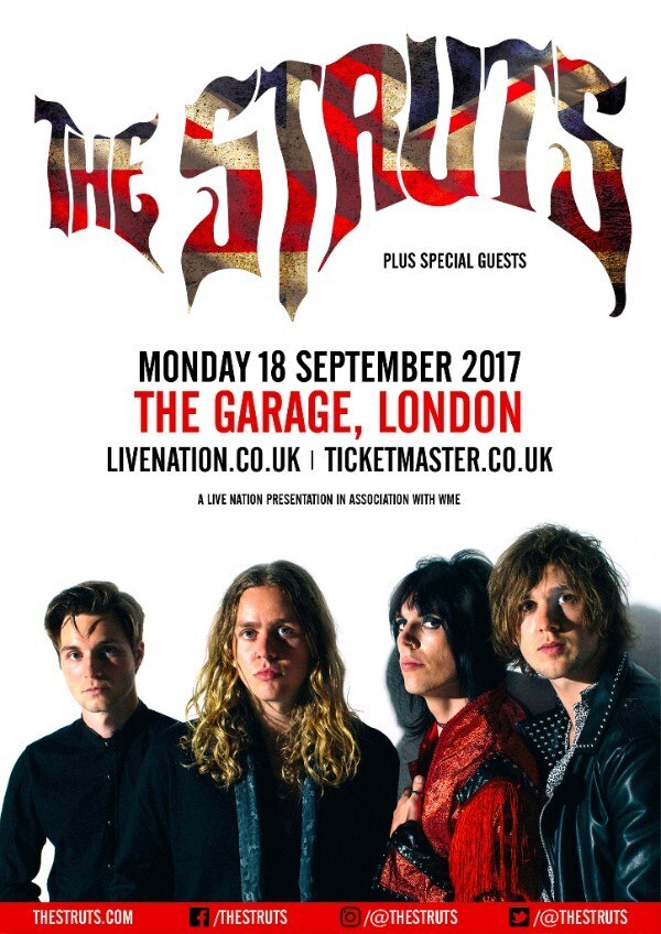 The Struts announce special one-off London show - Sept 18th 