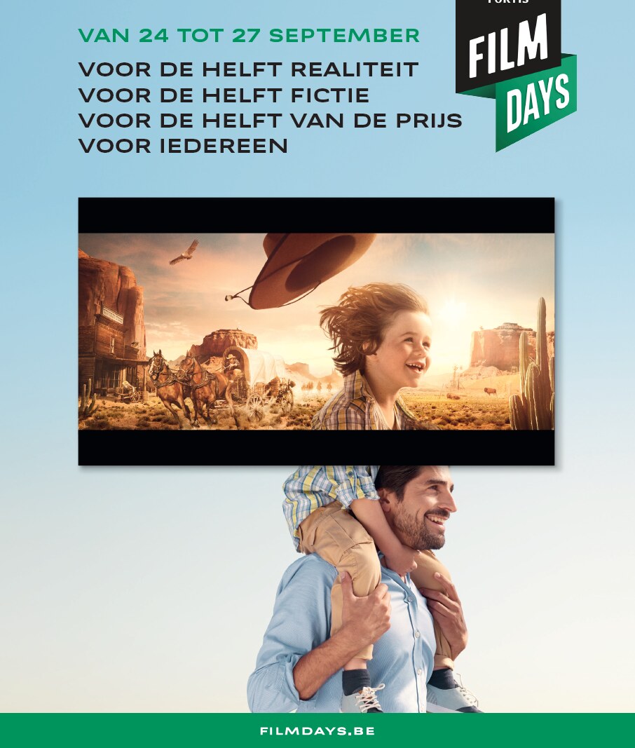 10de editie van de BNP Paribas Fortis Film Days komt eraan