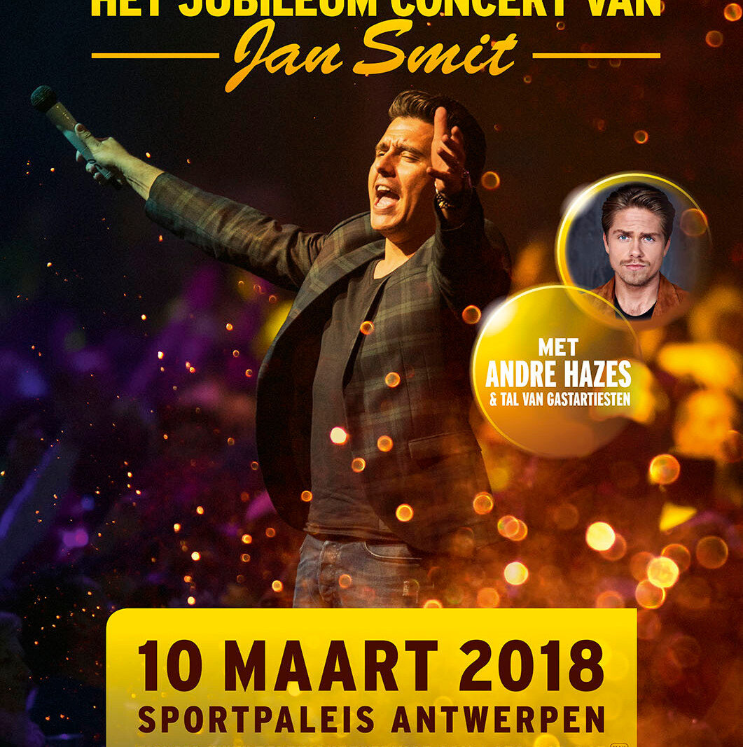 Jan Smit neemt André Hazes mee naar Antwerps Sportpaleis